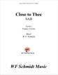 Close to Thee SAB choral sheet music cover